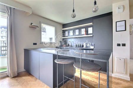 Cucina Appartamento arredato - 45m² - 1 locale - Levallois-Perret