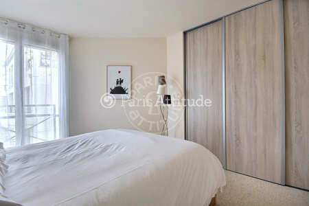 Camera da letto Appartamento arredato - 45m² - 1 locale - Levallois-Perret