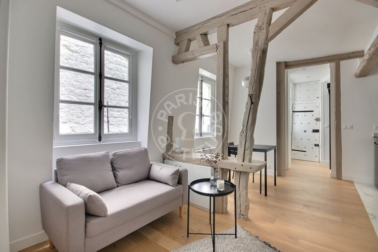 Salon - Studio alcove meublé - Paris 75001 - 15345