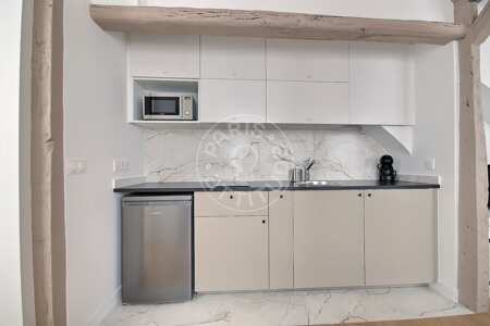 Cucina Mansardato arredato - 26m²  - Place Vendôme - Parigi