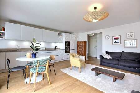 Sala Apartamento mobilado - 70m²  - 2 quartos - Porte Maillot / Palais des Congrès - Paris