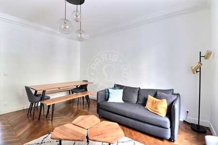 Wohnzimmer Möblierte wohnung - 58m²  - 2 Zimmer - Auteuil - Paris