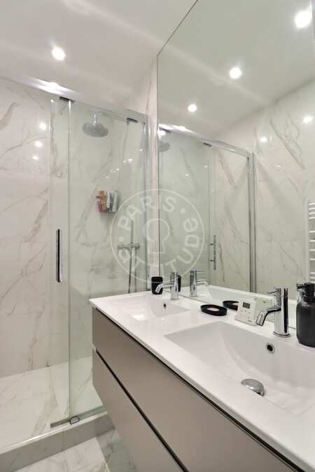 Badezimmer Möblierte wohnung - 58m²  - 2 Zimmer - Auteuil - Paris