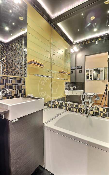Baño Piso amueblado - 48m²  - 1 dormitorio - Plaisance / Pernety - París