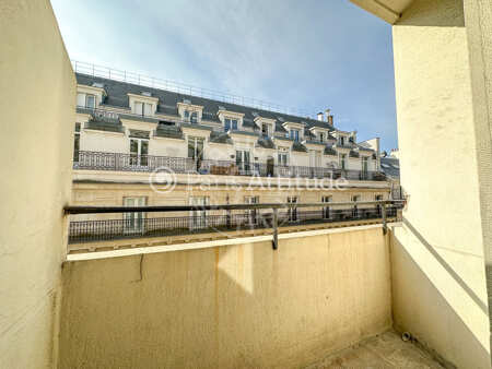 Balcon Appartement meublé - 53m²  - 1 chambre - Champs-Elysées - Paris