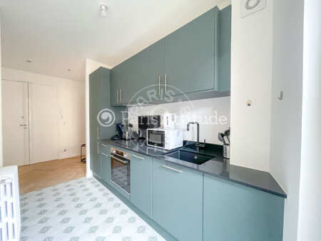 Kitchen Furnished apartment - 52m²  - 1 bedroom - Champs-Elysées - Paris
