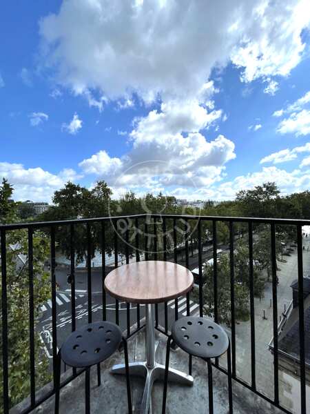 Balcony Furnished studio alcove - 36m²  - Latin / Saint-Michel - Paris