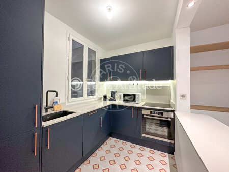 Cuisine Studio alcove meublé - 39m²  - Champs-Elysées - Paris