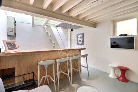 Salon Studio alcove meublé - 25m²  - Ecole Militaire / Unesco / Duroc - Paris