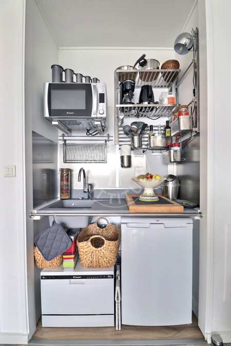 Cucina Monolocale arredato - 32m²  - Bastille - Parigi