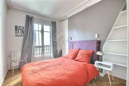 Camera da letto Appartamento arredato - 35m²  - 1 locale - Poissonnière - Parigi