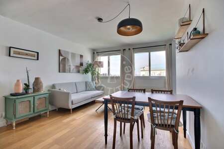 Wohnzimmer Möblierte wohnung - 60m²  - 2 Zimmer - Buttes-Chaumont - Paris