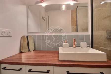Badezimmer Möblierte wohnung - 60m²  - 2 Zimmer - Buttes-Chaumont - Paris