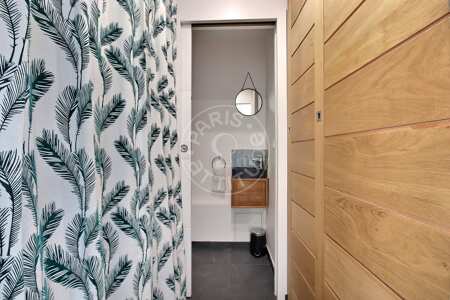 WC Möblierte wohnung - 60m²  - 2 Zimmer - Buttes-Chaumont - Paris