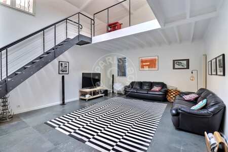 Salotto Casa arredata - 107m²  - 2 locali - Place des Fêtes - Parigi