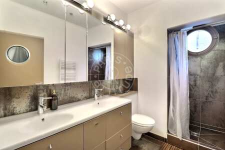Bagno Casa arredata - 107m²  - 2 locali - Place des Fêtes - Parigi