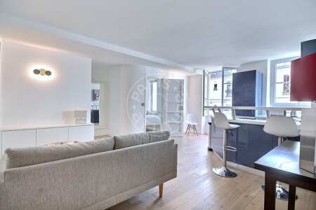 Wohnzimmer Möblierte wohnung - 45m²  - 1 Zimmer - Centre George Pompidou - Paris