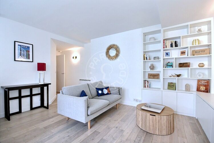 Salón - 1 dormitorio amueblado - París 75004 - 15393
