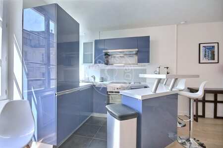 Küche Möblierte wohnung - 45m²  - 1 Zimmer - Centre George Pompidou - Paris