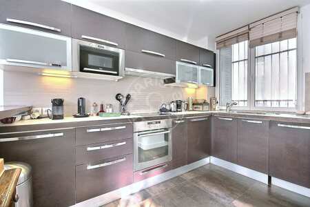 Kitchen Furnished apartment - 76m²  - 2 bedrooms - Maison de la Radio - Paris