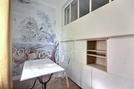 Salle à manger Appartement meublé - 32m²  - 1 chambre - Jules Joffrin - Mairie du 18ème - Paris
