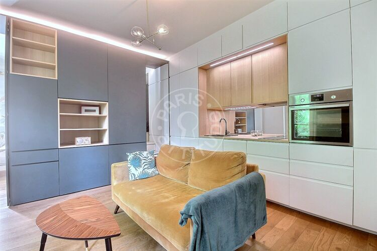 Living room - Furnished 1 bedroom - Paris 75018 - 15395