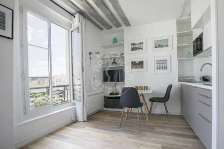 Salon Studio meublé - 16m²  - Musée Picasso - Paris