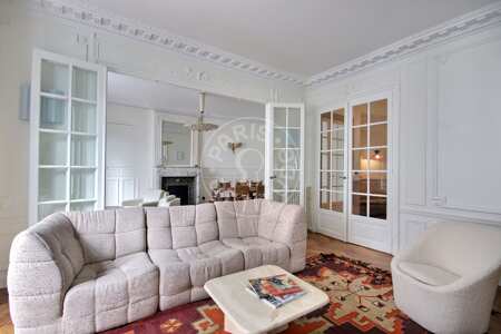 Wohnzimmer Möblierte wohnung - 140m²  - 3 Zimmer - Ecole Militaire / Unesco / Duroc - Paris