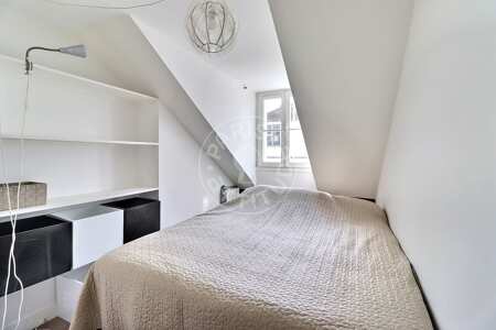 Schlafzimmer Möblierte maisonette - 42m²  - 1 Zimmer - Opéra - Paris