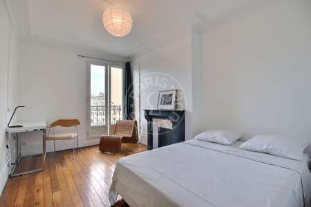 Schlafzimmer Möblierte wohnung - 56m²  - 2 Zimmer - Plaisance / Pernety - Paris