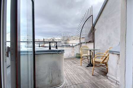 Terraza Piso amueblado - 44m²  - 1 dormitorio - Strasbourg Saint-Denis - París