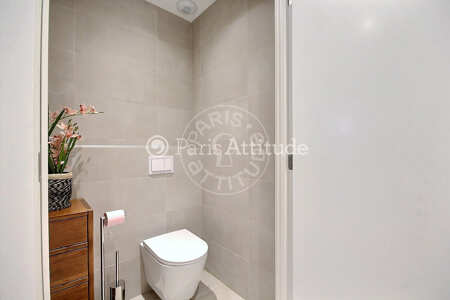 WC Möblierte wohnung - 77m²  - 2 Zimmer - Buttes-Chaumont - Paris
