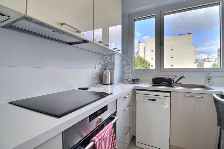 Küche - Möblierte 1 Zimmer - Paris 75015 - 15414