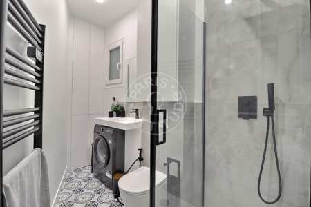 Casa de banho Studio mobilado - 20m²  - Saint Placide - Paris