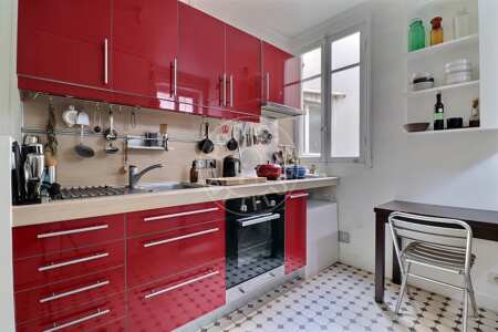 Cucina Appartamento arredato - 89m²  - 2 locali - Montmartre / Place des Abbesses - Parigi
