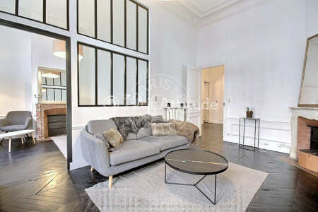 Sala Apartamento mobilado - 62m²  - 1 quarto - Parc Monceau - Paris