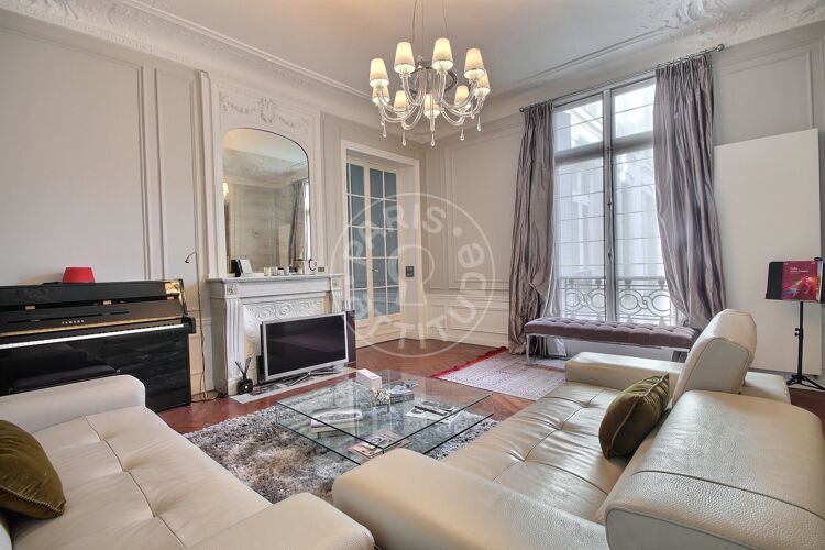Salon - 3 chambres meublé - Paris 75016 - 15421