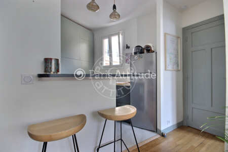Cuisine Appartement meublé - 38m² - 1 chambre - Montmartre / Place des Abbesses - Paris