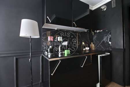 Cuisine Studio meublé - 25m²  - Champs-Elysées - Paris