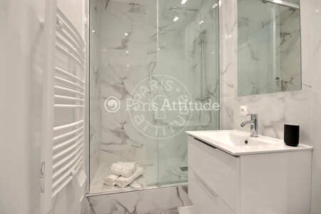 Bathroom Furnished studio - 20m²  - Neuilly-sur-Seine