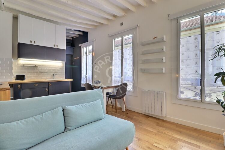Salotto - Monolocale arredato - Parigi 75003 - 15430