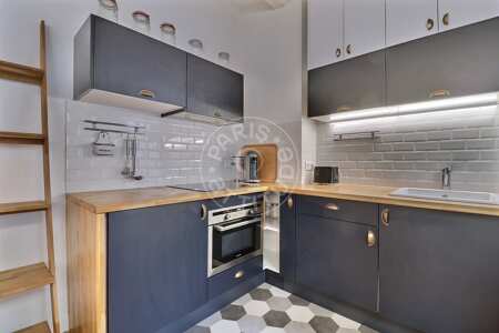 Kitchen Furnished studio - 24m²  - Temple - Paris