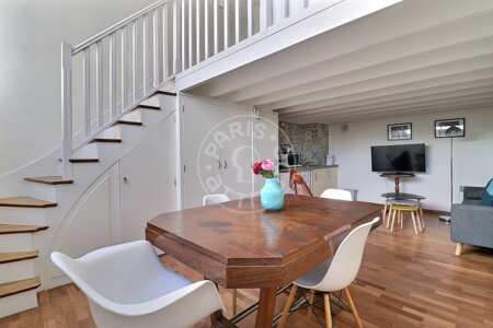 Salon Appartement meublé - 37m²  - 1 chambre - Jardin du Luxembourg - Paris