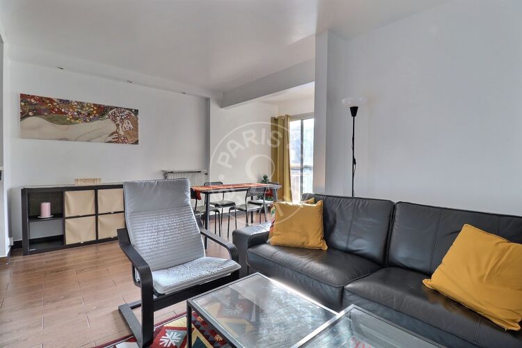 Living room - Furnished 1 bedroom - Paris 75015 - 15434