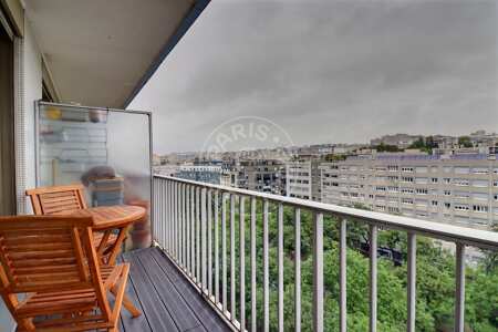Terraço Apartamento mobilado - 28m²  - 1 quarto - Belleville - Paris