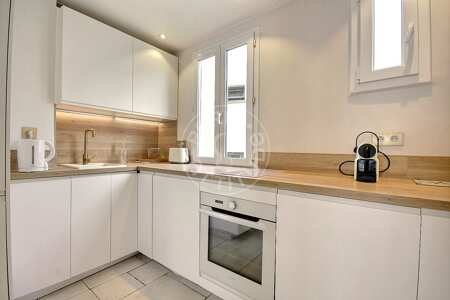 Kitchen Furnished apartment - 62m²  - 2 bedrooms - Plaisance / Pernety - Paris