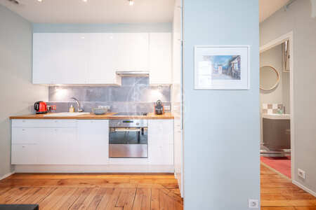 Küche Möblierte wohnung - 52m²  - 1 Zimmer - Ledru-Rollin - Paris