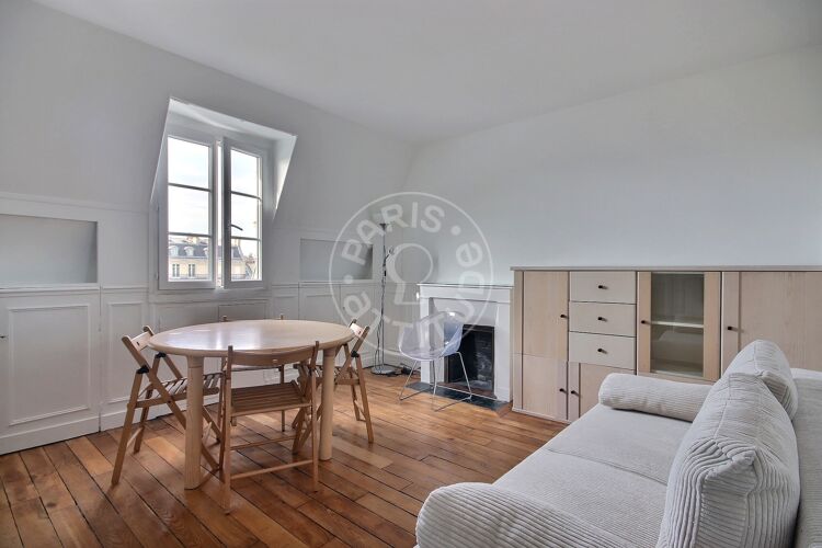 Living room - Furnished 1 bedroom - Paris 75017 - 15444