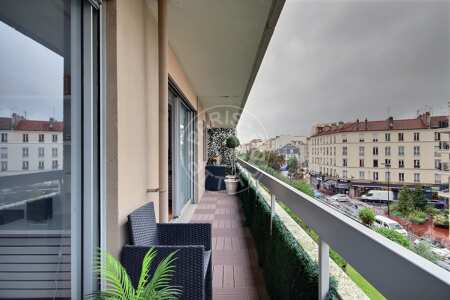 Balkon Möblierte wohnung - 53m²  - 1 Zimmer - Levallois-Perret