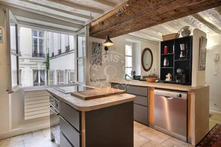 Cucina Appartamento arredato - 95m²  - 2 locali - Musée Picasso - Parigi